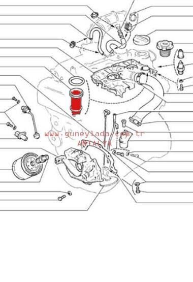 16V MOTOR-YAĞ DEFLEKTÖRÜ 51 Lada Vega