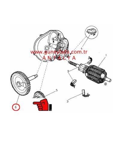 SİLECEK MOTOR DİŞLİSİ ÖN Büyük [Skoda Favorit,Forman,Pickup]  11    