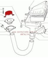 1600cc MOTOR-HAVA FİLTRE GİRİŞ KORUMA 1600cc 51 Lada Vega