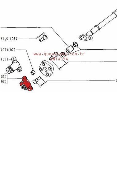 DİREKSİYON MİL FLANŞI 48 Lada Samara