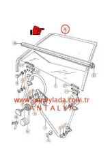 KAPI CAM ÜST FİTİLİ ÖN L-Sol [Skoda Felicia,Pickup]  12