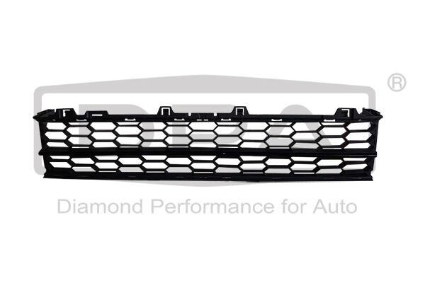 Skoda Superb - Tampon Izgarası Orta (Parlak Siyah Çıtalı) - 3V0853677S