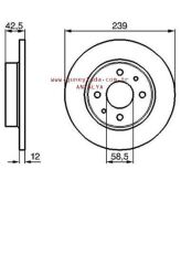 FREN-DİSKİ TKM. 0986478747 48 Lada Samara