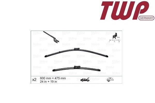 Skoda Yeti - Silecek Süpürgesi Sol Sağ (Set) 10-18 - 5L1998001