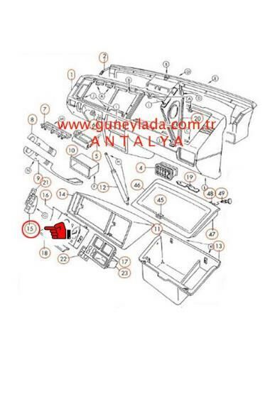 ANAHTAR PANELİ,Far,Park  [Skoda Favorit,Forman,Pickup]  