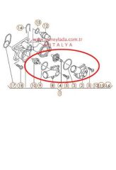 TERMOSTAD İÇ  [Skoda Octavia,Fabia,Superb,Rapid,Yeti,CAXA,CAXC,BTS,BXW]  03C121110Q  13F