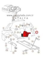 CAM DİREĞİ İÇ KAPLAMA ÖN ALT L-Sol  [Skoda Felicia]   12