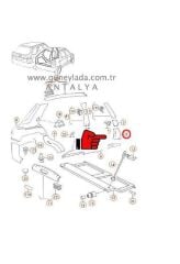 CAM DİREĞİ İÇ KAPLAMA ÖN ALT R-Sağ  [Skoda Felicia]   12