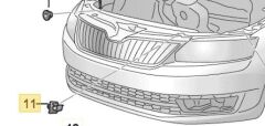 MOTOR KAPUT DEMİR KLİPSİ [Skoda Octavia, Fabia, Volkswagen, Audi, Seat]