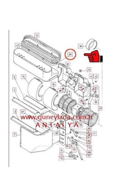 KALORİFER SİSTEMİ HAVA GİRİŞ IZGARASI   [Skoda Favorit,Forman,Felicia,Pickup]