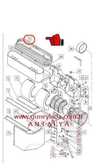 KALORİFER SİSTEMİ HAVA GİRİŞ KANALI LASTİĞİ  [Skoda Favorit,Forman,Felicia,Pickup]