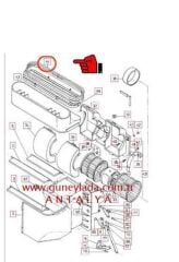 KALORİFER SİSTEMİ HAVA GİRİŞ KANALI LASTİĞİ  [Skoda Favorit,Forman,Felicia,Pickup]