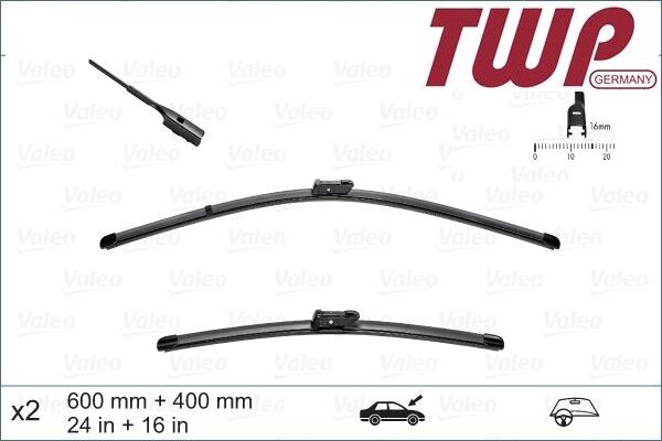 Skoda Fabia - Silecek Süpürgesi Sol Sağ (Set) 07-15 - [Skoda Roomster] - 6V1998001