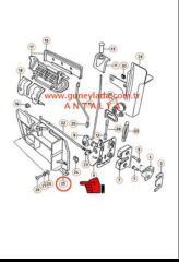 KAPI İÇ AÇMA KOLU YUVASI ALT EM Sol-L  [Skoda Favorit L,Forman L,Pickup L]