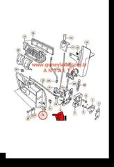 KAPI İÇ AÇMA KOLU YUVASI ALT EM Sağ-R  [Skoda Favorit L,Forman L,Pickup L]