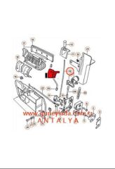 KAPI KİLİT BUTON ÇUBUĞU ÖN R-Sağ [Skoda Favorit,Forman,Pickup]
