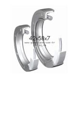 EKSANTİRİK KAPAK,KRANK ÖN KEÇESİ [42x58x7] 045676 [Skoda Favorit, Forman, Felicia, Pickup,Fabia AME]