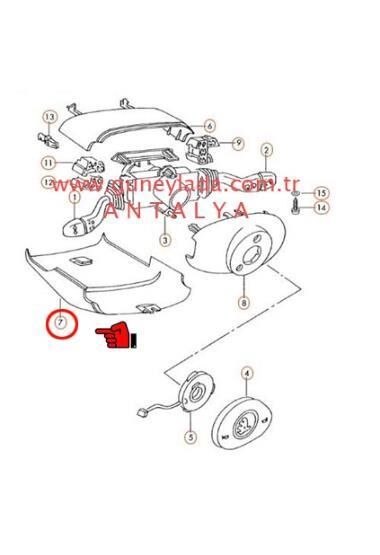 DİREKSİYON KOMITATOR KUTU KAPLAMASI ALT [Skoda Felicia, Pickup]