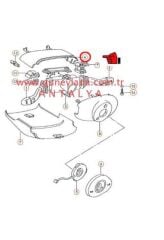 DİREKSİYON KOMITATOR KUTU KAPLAMASI ÜST [Skoda Felicia, Pickup]