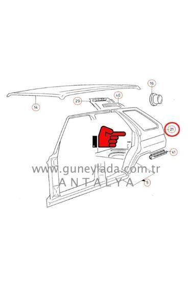 ÇAMURLUK DIŞ ARKA  L-Sol  [Skoda Forman]   11F              