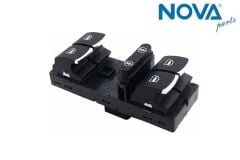 Volkswagen Touareg - Cam Açma Anahtarı (4 Lü Krom) 11-14 - [Volkswagen Touran, Sharan] - 7P6959857