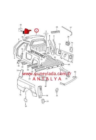 TAVAN SACI   [Skoda Favorit Pickup]   11p