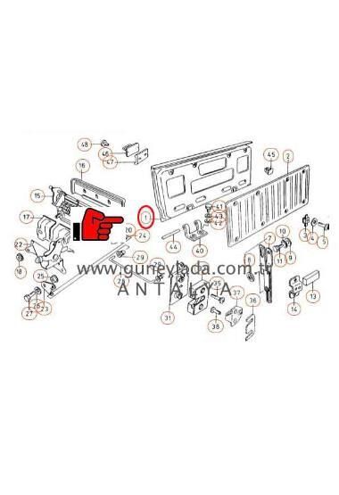 BAGAJ,KASA KAPAĞI [Skoda Favorit Pickup]    11p