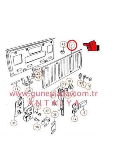 BAGAJ, KASA KAPAĞI İÇ SACI  [Skoda Favorit Pickup]   11p      