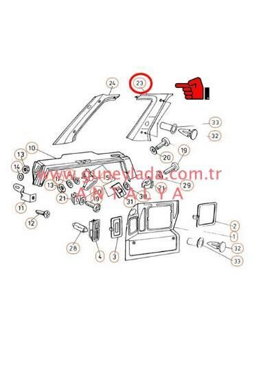 BAGAJ İÇ YAN KAPLAMA ARKA    L-Sol     [Skoda Forman]  11F