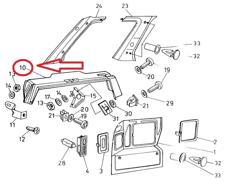 BAGAJ İÇ YAN KAPLAMA    L-Sol   [Skoda Forman]  11F