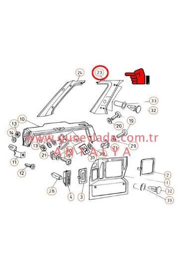BAGAJ İÇ YAN KAPLAMA ÖN    L-Sol    [Skoda Forman]  11F