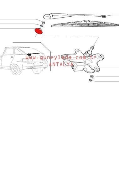 DÖŞEME-ARKA CAM MOTORU FREZE TAPASI YM. 51 Lada Vega