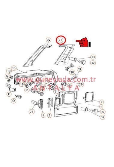 BAGAJ İÇ YAN KAPLAMA ÖN    R-Sağ    [Skoda Forman]  11F