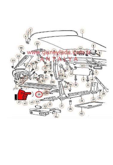 BAGAJ TABLASI ARKA Siyah  [Skoda Forman]  11F
