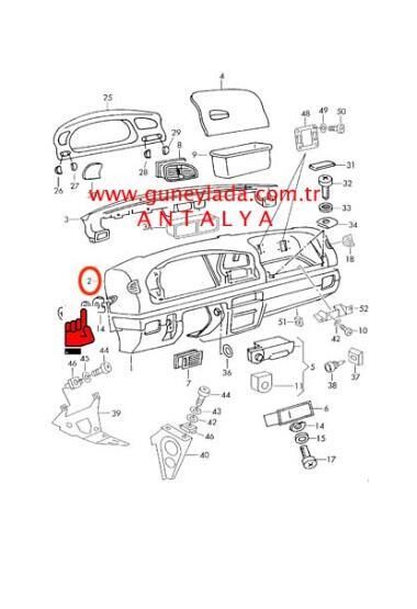 ÖN GÖĞÜS KAPLAMASI ÜST [Skoda Felicia,Pickup] 12