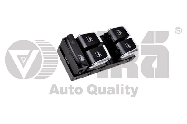 Audi A4 - Cam Açma Anahtarı (4 Lü Krom) 08-11 - [Audi A5, Q5] - 8K0959851F