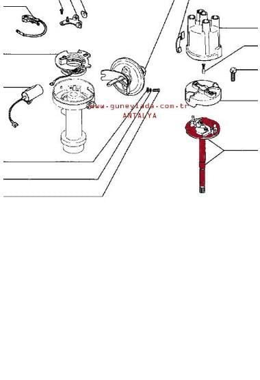 ELEK-DİSTRİBÜTÖR TABLA VE MİLİ 47 49 Lada Vaz Niva