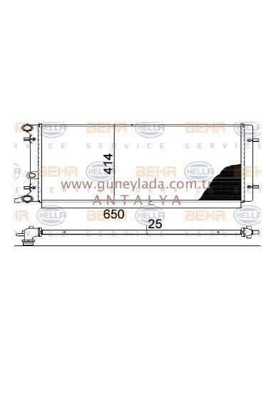 RADYATÖR, Motor Soğutma  [Skoda Octavia AXP,BCA,AKL,BFQ]  1J0121253N 13