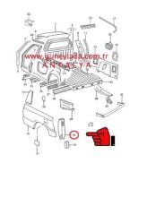 STOP LAMBA ALT BAĞLANTI SACI R-Sağ [Skoda Felicia Pickup]