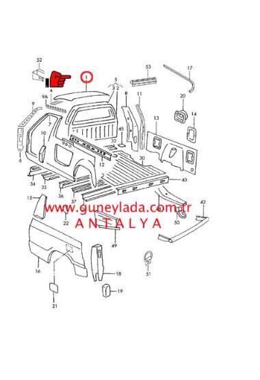 TAVAN SACI [Skoda Felicia Pickup] 12p