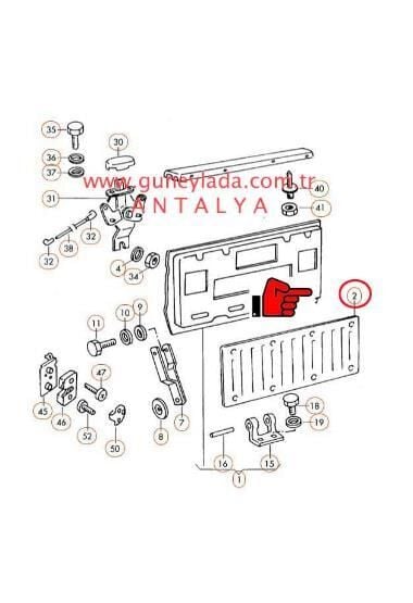 BAGAJ,KASA KAPAK İÇ SACI [Skoda Felicia Pickup]