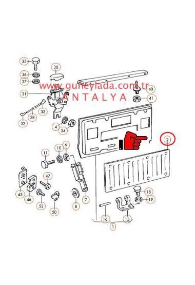 BAGAJ,KASA KAPAK İÇ SACI [Skoda Felicia Pickup]