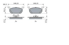 FREN BALATASI TAKIM ÖN [Skoda Scala, Kamiq, Audi, Seat, Volkswagen] 2Q0698151Q