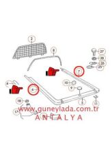 ÇAMURLUK ÜST PROFİLİ ARKA Tk.  Sol L,R Sağ  [Skoda Felicia Pickup] 12p