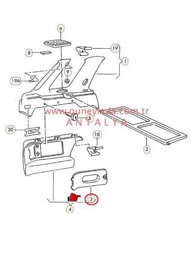 BAGAJ DOLAP KAPAĞI Skoda Felicia Combi] 12c        