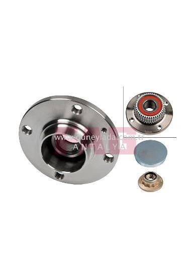ARKA PORYA RULMANLI KOMPLE 28mm. - 4 BİJON  ABS.siz - [Skoda Fabia]