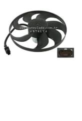 FAN MOTORU [Skoda Octavia, Fabia,  345mm,AKL,AVU,BFQ,AGU,AGR,ASZ,ALH] 1J0959455F 13