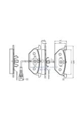 FREN BALATASI TAKIM ÖN [Skoda Octavia,Fabia,Roomster 97-11] 6Q0698151,1J0698151J, 0986494019