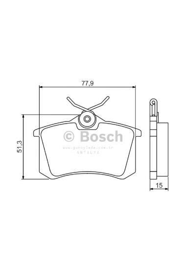 FREN BALATASI TAKIM ARKA [Skoda Fabia,Roomster,Octavia] 1K0698451J 0986495226