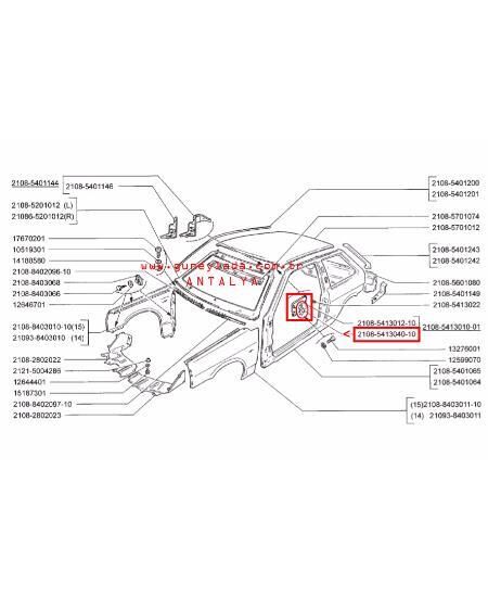 BENZİN-DEPO DIŞ SAC KAPAK MENTEŞESİ 48 Lada Samara